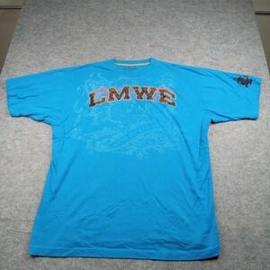Live Mechanics Shirt Mens 4XL Blue High Mighty Graphic Tee Short Sleeve LMWYE‎
